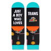 Train Gifts for Boys Kids Teens - Train Enthusiasts Lovers, Funny Railroad Socks for Boys, Train Stocking Stuffers