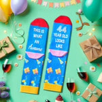 44th Birthday Gift Ideas Socks - 44 Year Old Birthday Gifts for Old Aged Men Women, 44th Birthday Gifts for Him Her