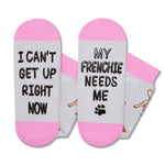 Dog Mom Gifts for Women - Gifts for Frenchie Lovers, Novelty Dog Socks Silly Fun Gifts for Mom Her