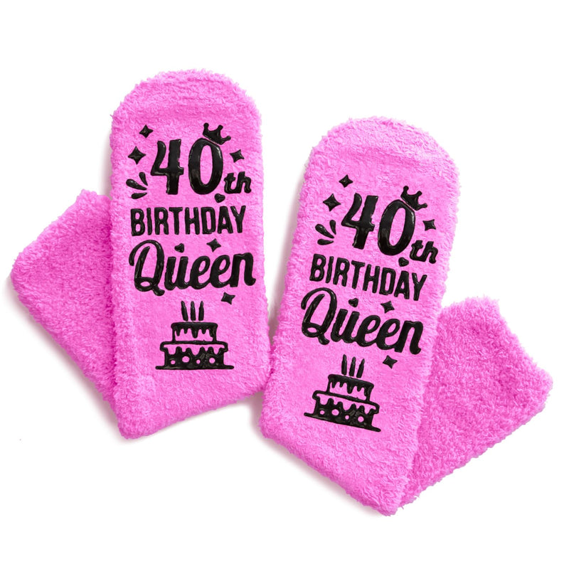 HAPPYPOP 40th Years Old Birthday Gifts for Women - Socks for 40 Year Olds, Best Gifts for 40 Year Old Middle Aged Woman, Gift Ideas for 40 Year Olds