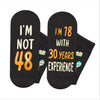 48th Years Old Birthday Gifts for Men - Socks for 48 Year Olds, Gift Ideas for 48 Year Old Man Woman, 48th Birthday Socks