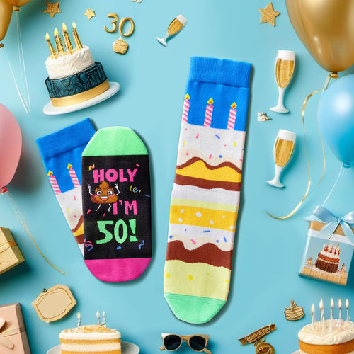 50 Year Old Birthday Gifts for Middle Aged Men Women, Best Gifts for 50 Year Old Man Woman, 50th Birthday Gifts for Him Her, 50th Birthday Socks