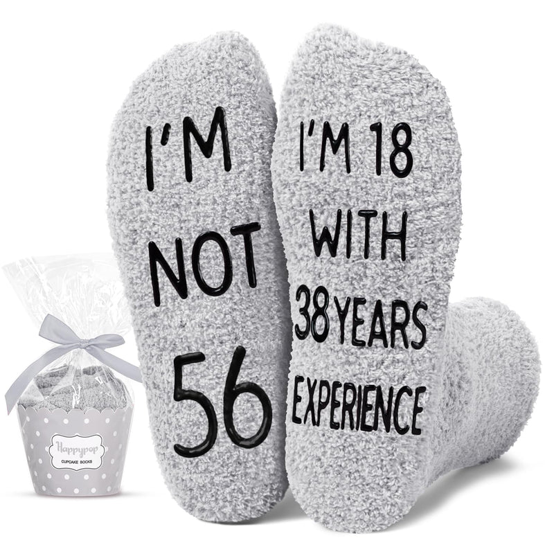 56th Birthday Gifts Ideas for Men - Socks for 56 Year Old Middle Aged Man, 56th Birthday Gifts for Him, 56 Year Old Gifts for Male