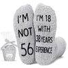 57th Birthday Gifts Ideas for Men - Socks for 57 Year Old Middle Aged Man, 57th Birthday Gifts for Him, 57 Year Old Gifts for Male