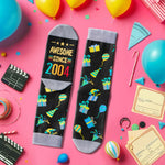 20th Birthday Gifts Socks Ideas - Gifts for 20 Years Old Women Men Best Gifts for 20 Years Old Male Female 2004 Presents, Gifts Greeting Card