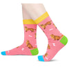 Funny Golden Retriever Gifts for Women - Novelty Golden Retriever Socks Silly Crazy Fun Socks