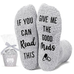 HAPPYPOP Get Well Soon Gifts After Surgery Gifts Gifts For Someone Who Is Sick - Get Well Soon Socks Surgeon Recovery Socks in Gray