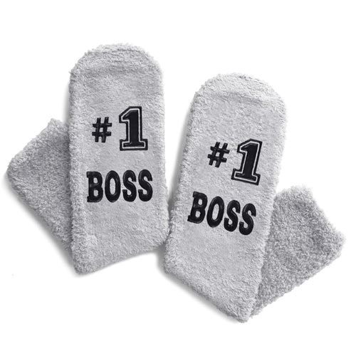 Cool Gifts For Bosses Boss Gifts For Men Women, Boss Gifts Male Femal Fuzzy Boss Women Retirement Socks