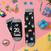 20th Birthday Gifts Socks Ideas - Gifts for 20 Year Old Woman Man Best Gifts for 20 Year Old Male Female, Gifts Greeting Card