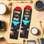 Drum Gifts for Men Women - Drummer Socks Drumming Gifts, Drumline Gifts Percussion Music Gifts