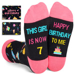 7th Birthday Gifts Ideas for Girls - Socks for Girls Age 7, Presents for 7 Year Old Kids, Gifts for Seven Year Old Girls