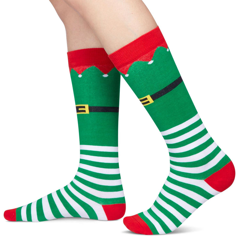 Christmas Gifts Stocking Socks For Girl Boy- Little Elf Socks Xmas Stocking Stuffers 7-9 Years