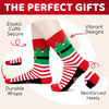 HAPPYPOP Christmas Gifts Stocking Socks for Women Men - Little Elf Socks Secret Santa Socks for Teen Boys Girls, Xmas Gifts with Greeting Card