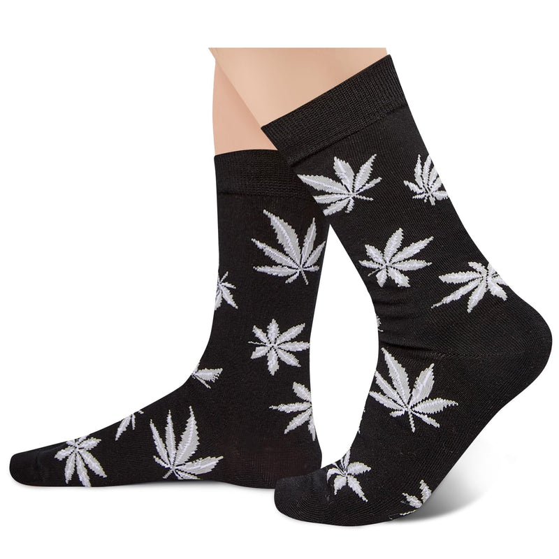 Funny Weed Gift for Men Women Teens - Marijuana Gift, Cannabis 420 Gifts for Stoners, Pot Leaf Gift, Weed Socks 4 Pack