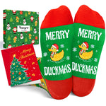 Christmas Gifts Stocking Socks For Kids - Xmas Stocking Stuffers For Duck Lovers Christmas Rubber Duck Gifts 10-12 Years