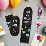 59th Years Old Birthday Gifts for Men - Socks for 59 Year Olds, Gift Ideas for 59 Year Old Man Woman, 59th Birthday Gifts