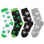 Funny Weed Gift for Men Women Teens - Marijuana Gift, Cannabis 420 Gifts for Stoners, Pot Leaf Gift, Weed Socks 4 Pack