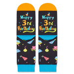 3rd Birthday Gifts Socks Ideas - Three Year Old Gifts for Kids, Presents for 3 Year Olds, Gifts for Boys Girls Age 3, Toddler Socks 3t