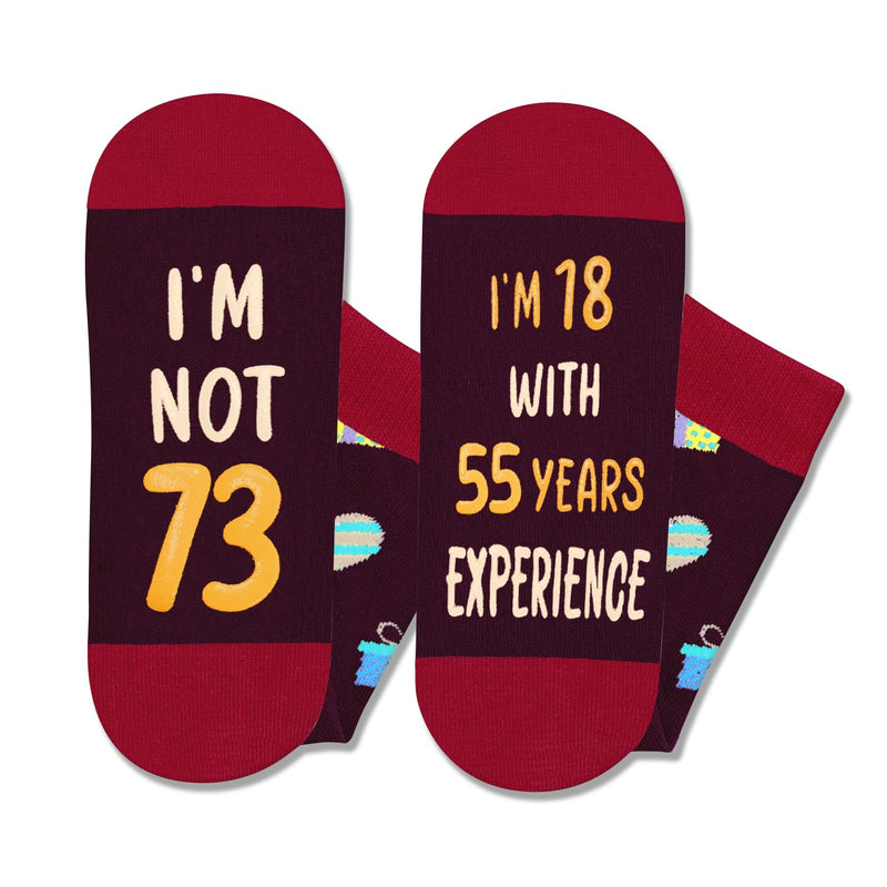 73th Years Old Birthday Gifts for Men - Socks for 73 Year Olds, Gift Ideas for 73 Year Old Man Woman, 73th Birthday Socks