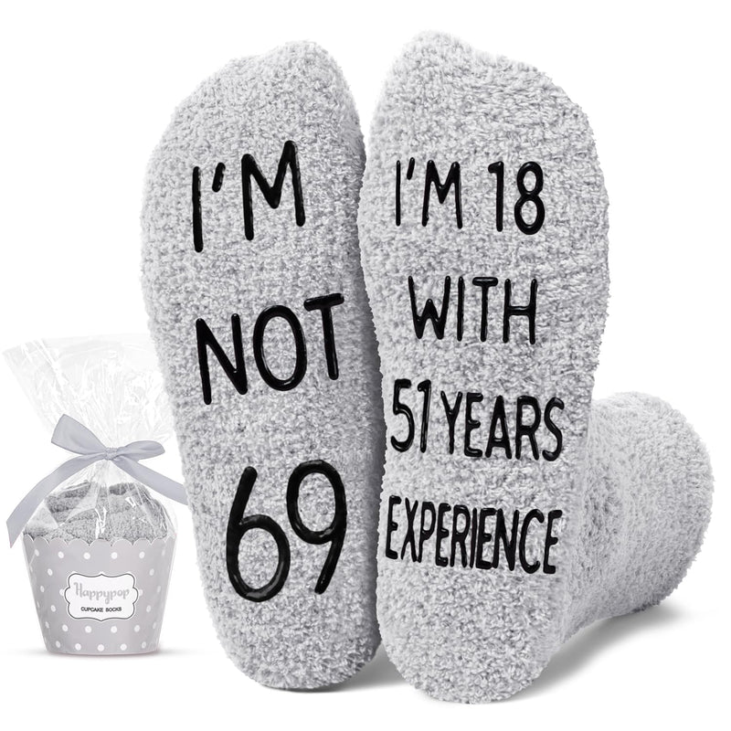 69th Birthday Gifts Ideas for Men - Socks for 69 Year Old Middle Aged Man, 69th Birthday Gifts for Him, 69 Year Old Gifts for Male