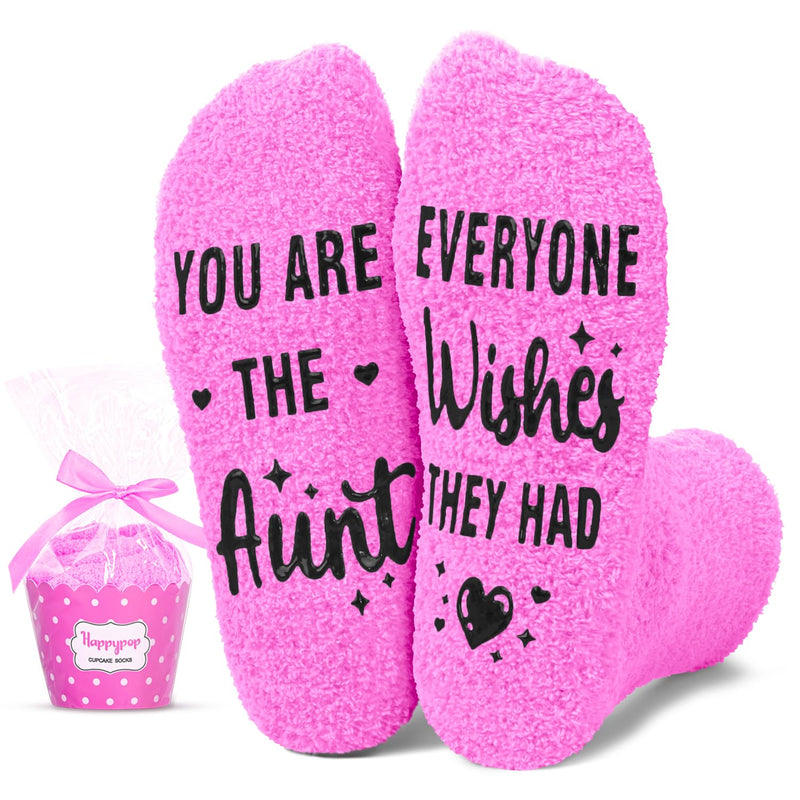 HAPPYPOP Mothers Day Gifts For Aunt - Cool Aunt Gifts, Aunt Gifts From Niece Nephew, Best Gifts For Aunt, Aunt Gifts Aunt Socks