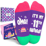 11th Birthday Gifts Ideas for Girls - Socks for Kids Age 11, Eleven Year Old Gifts for Tween Girls Boys, Presents for 11 Year Olds