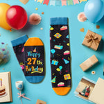 27th Birthday Gifts Socks Ideas - Socks for 27 Year Olds Women Men, Best Gifts for 27 Year Olds, 27th Birthday Socks