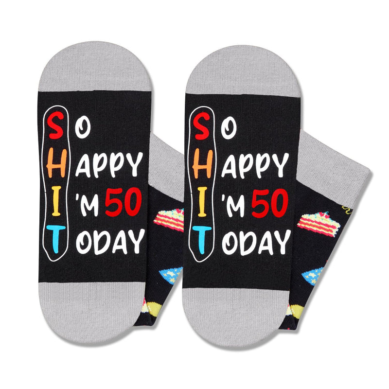 50th Birthday Gifts for Men - Socks for 50 Year Olds, 50th Birthday Socks, Gift Ideas for 50 Year Old Man Woman