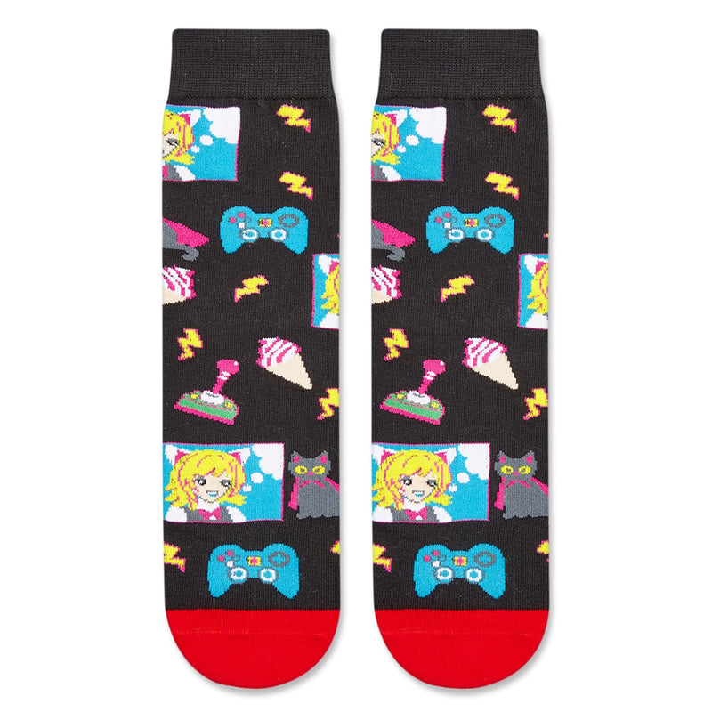 HAPPYPOP Anime Gifts for Teen Boys - Anime Lover Gifts, Anime Socks Anime Stuff Anime Merch, Cool Kids Socks 7-9 Years