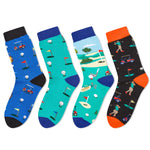 HAPPYPOP Cool Gifts For Golfers Men - Novelty Golf Socks For Men, Funny Golf Gifts For Women Men Unique, Golfing Socks Golf Presents Stocking Stuffers