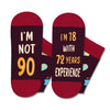 90th Years Old Birthday Gifts for Men - Socks for 90 Year Olds, Gift Ideas for 90 Year Old Man Woman, 90th Birthday Socks