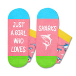 Shark Gifts for Women - Crazy Shark Socks Ocean Gifts, Marine Shark Socks Animal Socks Girls