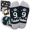 9th Birthday Gifts Ideas for Boys - Socks for Boys Girls Age 9, Nine Year Old Gifts for Kids, Presents for 9 Year Olds, Birthday Gift Box with Greeting Card