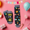 40th Birthday Gifts Ideas for Men - Socks for 40 Year Olds, Gifts for 40 Year Old Middle Aged Man, 40th Birthday Socks, Birthday Gift Box with Greeting Card