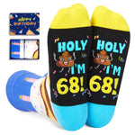 68 Year Old Birthday Gifts for Middle Aged Men Women, Best Gifts for 68 Year Old Man Woman, 68th Birthday Gifts for Him Her, 68th Birthday Socks