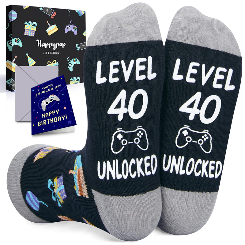 40th Birthday Gifts Ideas for Men - Socks for 40 Year Olds, Best Gifts for 40 Year Old Middle Aged Man Woman, 40th Birthday Socks