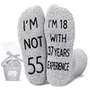 55th Birthday Gifts Ideas for Men - Socks for 55 Year Old Middle Aged Man, 55th Birthday Gifts for Him, 55 Year Old Gifts for Male