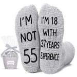 55th Birthday Gifts Ideas for Men - Socks for 55 Year Old Middle Aged Man, 55th Birthday Gifts for Him, 55 Year Old Gifts for Male