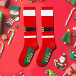 Christmas Gifts Stocking Knee Socks For 7-9 Years Old Girls - Secret Santa Socks Elf Socks for Kids