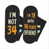 34th Years Old Birthday Gifts for Men - Socks for 34 Year Olds, Gift Ideas for 34 Year Old Man Woman, 34th Birthday Socks