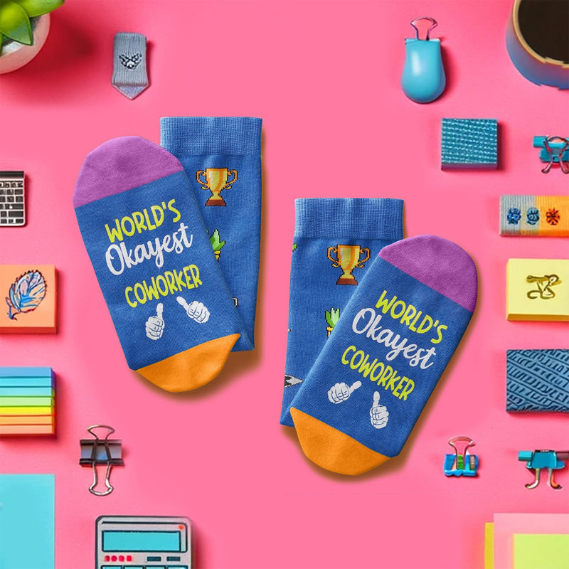 Coworkers Gifts Ideas Socks- Coworker Gifts for Women Men, Office Gifts for Coworkers, Funny Small Gifts for Coworkers