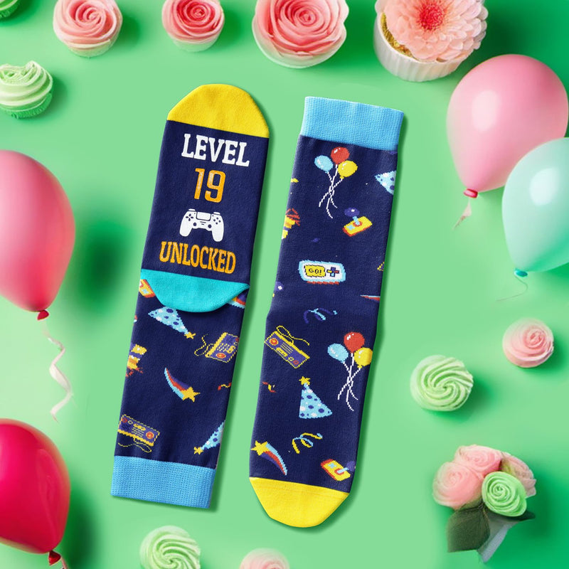 19th Birthday Gifts Ideas for Male - Socks for Teenager Boy Girl Age 19, Birthday Presents for 19 Year Olds Female Male