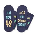 42nd Years Old Birthday Gifts for Men - Socks for 42 Year Olds, Gift Ideas for 42 Year Old Man Woman, 42nd Birthday Socks