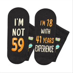 59th Years Old Birthday Gifts for Men - Socks for 59 Year Olds, Gift Ideas for 59 Year Old Man Woman, 59th Birthday Socks