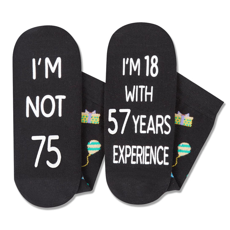 75th Birthday Gifts for Men - Socks for 75 Year Old Woman, 75 Birthday Gifts for 75 Year Old Elderly Man