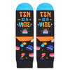 10 Year Old Birthday Gifts Socks Ideas - Gifts for Tween Girls Boys Age 10, Presents for 10 Year Olds, Ten Year Old Gifts for Kids