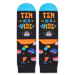 10 Year Old Birthday Gifts Socks Ideas - Gifts for Tween Girls Boys Age 10, Presents for 10 Year Olds, Ten Year Old Gifts for Kids