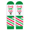 Kids Candy Cane Socks Christmas Gifts - Fun Socks for Boys Girls 10-12 Years Old