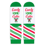 Kids Candy Cane Socks Christmas Gifts - Fun Socks for Boys Girls 10-12 Years Old