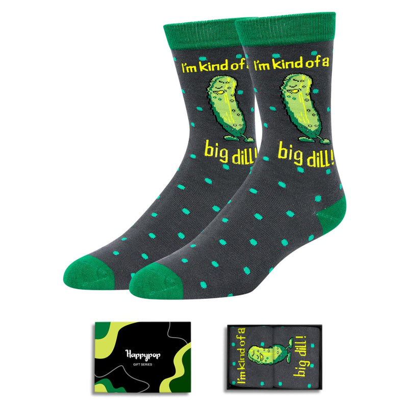 Funny Gifts For Men Dad Friends, Fun Pickle Gifts Pickle Socks Pun Socks